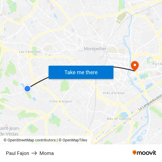 Paul Fajon to Moma map