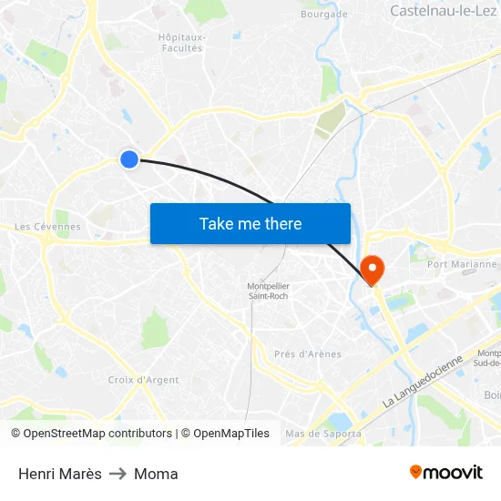 Henri Marès to Moma map