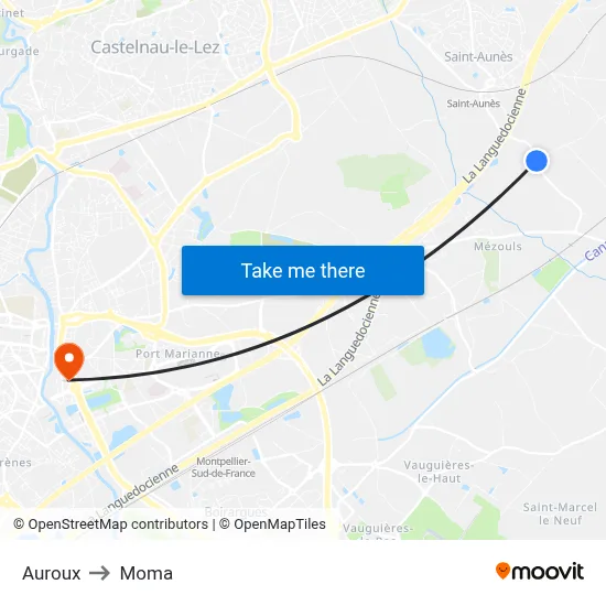 Auroux to Moma map