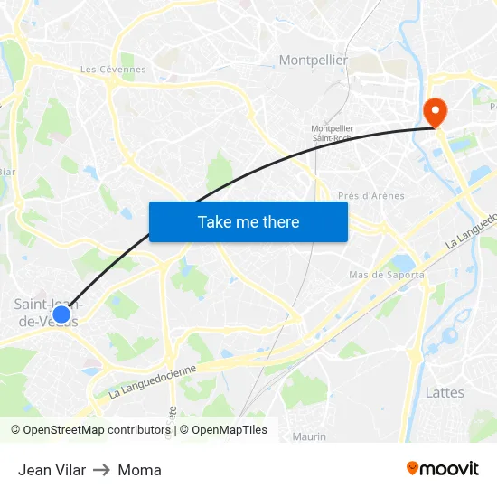 Jean Vilar to Moma map