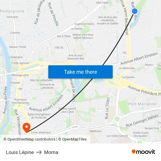 Louis Lépine to Moma map