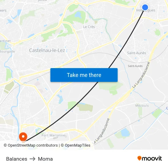 Balances to Moma map