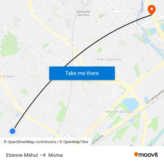 Etienne Méhul to Moma map