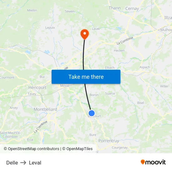 Delle to Leval map