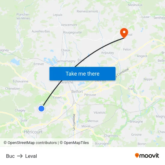 Buc to Leval map