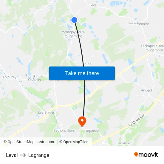 Leval to Lagrange map