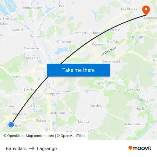 Banvillars to Lagrange map