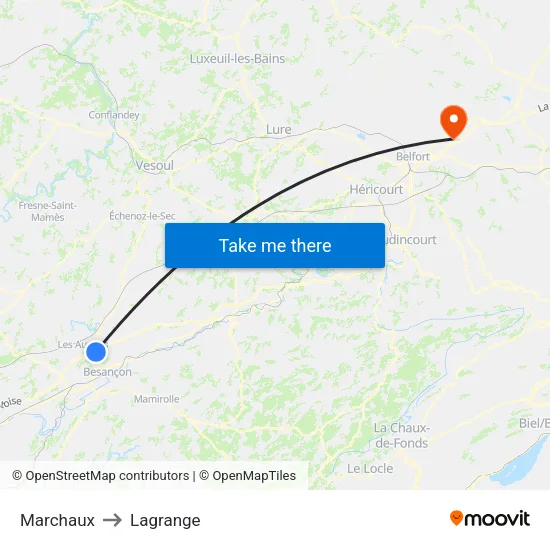 Marchaux to Lagrange map