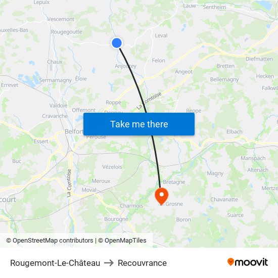 Rougemont-Le-Château to Recouvrance map