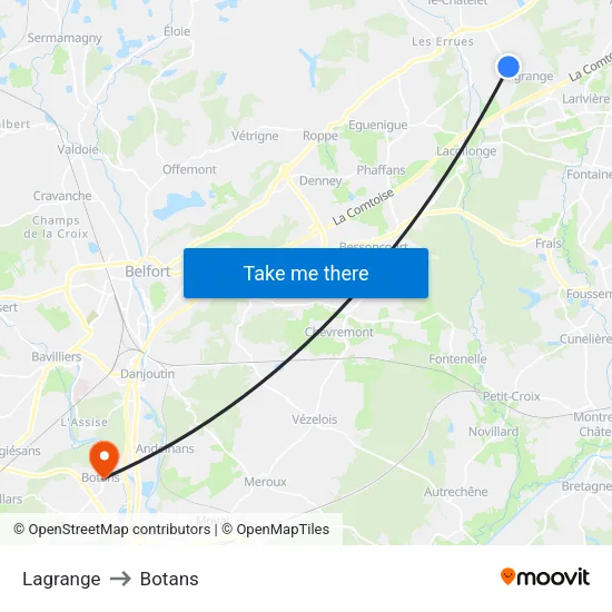 Lagrange to Botans map