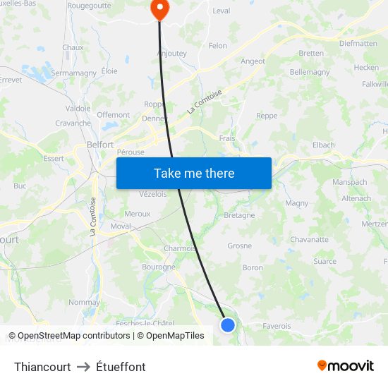 Thiancourt to Étueffont map