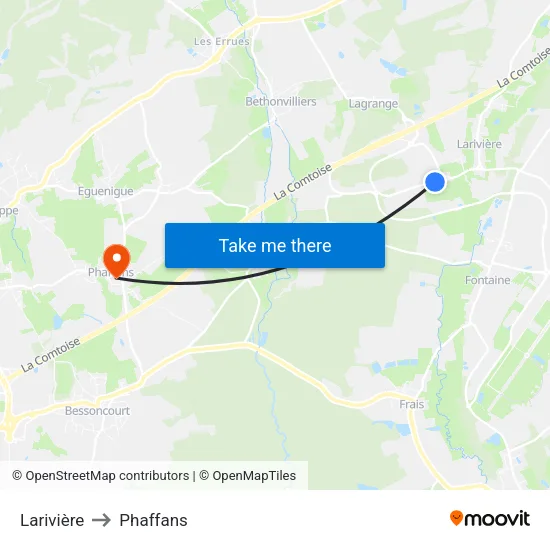 Larivière to Phaffans map