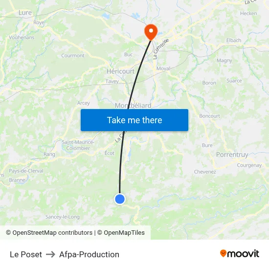 Le Poset to Afpa-Production map