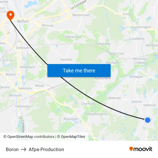 Boron to Afpa-Production map
