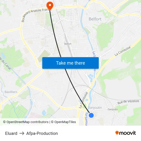 Eluard to Afpa-Production map