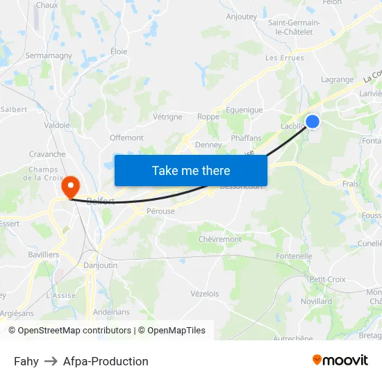 Fahy to Afpa-Production map