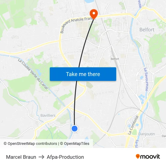 Marcel Braun to Afpa-Production map