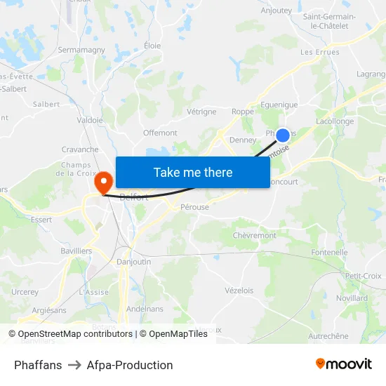 Phaffans to Afpa-Production map