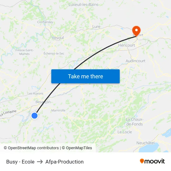Busy - Ecole to Afpa-Production map