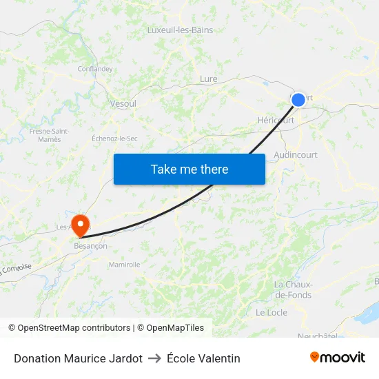 Donation Maurice Jardot to École Valentin map
