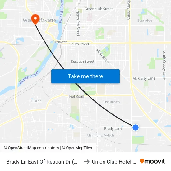 Brady Ln East Of Reagan Dr (North):  Bus713 to Union Club Hotel Suite 128 map
