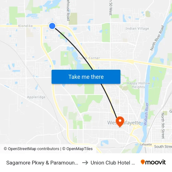 Sagamore Pkwy & Paramount Dr: Bus180 to Union Club Hotel Suite 128 map