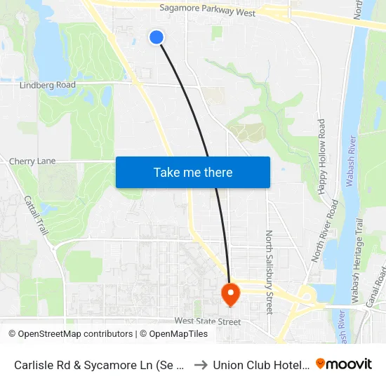 Carlisle Rd & Sycamore Ln (Se Corner): Bus624e to Union Club Hotel Suite 128 map