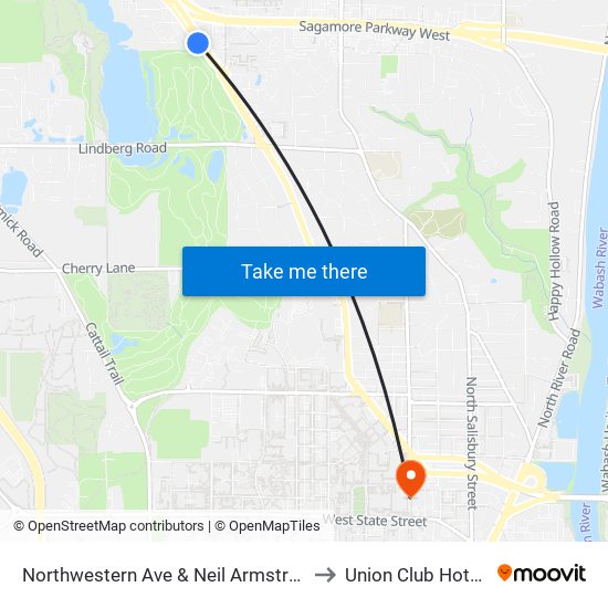 Northwestern Ave & Neil Armstrong Dr (Nw): Bus162 to Union Club Hotel Suite 128 map