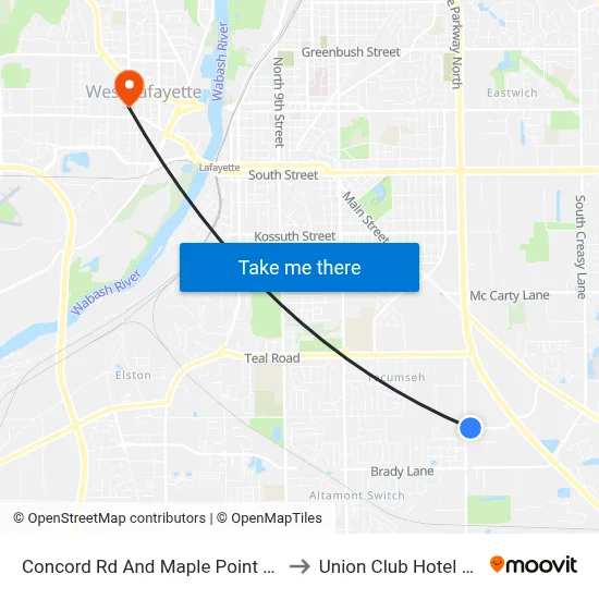 Concord Rd And Maple Point Dr (Ne): 5939 to Union Club Hotel Suite 128 map