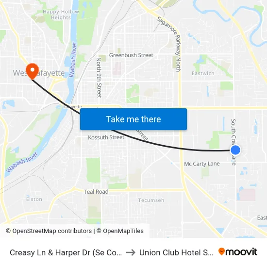 Creasy Ln & Harper Dr (Se Corner): 5942 to Union Club Hotel Suite 128 map