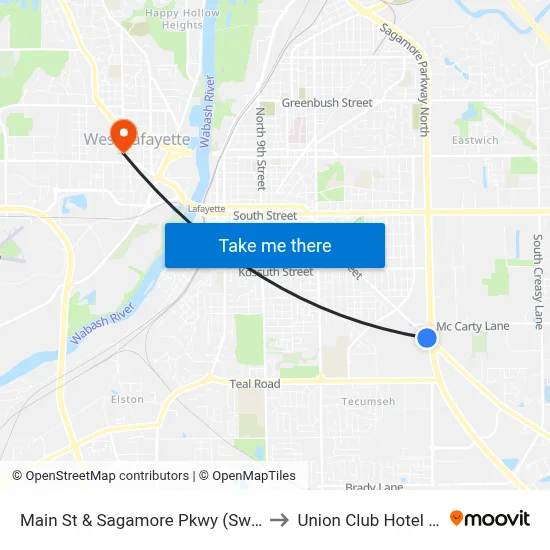 Main St & Sagamore Pkwy (Sw Corner): 5945 to Union Club Hotel Suite 128 map