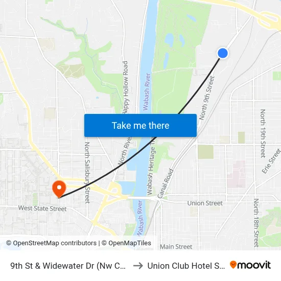 9th St & Widewater Dr (Nw Corner): 5975 to Union Club Hotel Suite 128 map