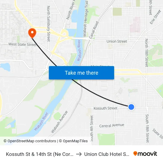 Kossuth St & 14th St (Ne Corner): 5992 to Union Club Hotel Suite 128 map