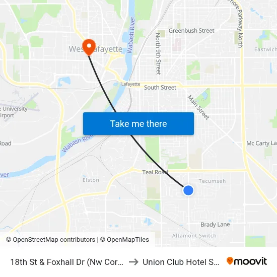 18th St & Foxhall Dr (Nw Corner): 6011 to Union Club Hotel Suite 128 map