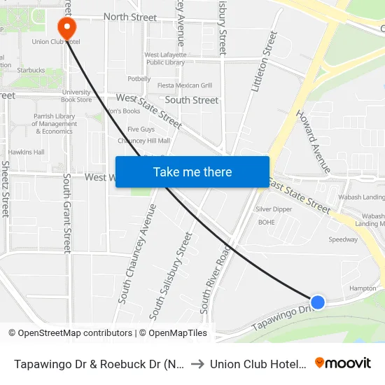Tapawingo Dr & Roebuck Dr (Ne Corner): 6023 to Union Club Hotel Suite 128 map