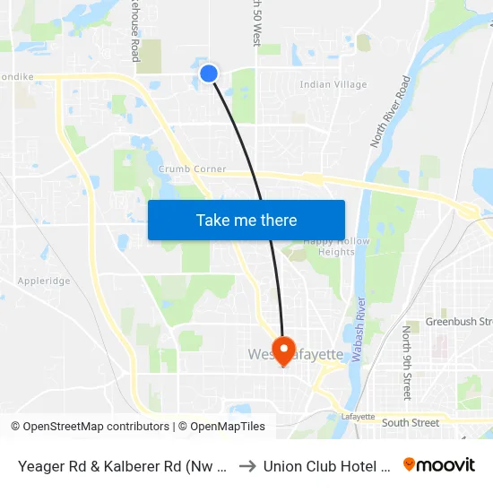 Yeager Rd & Kalberer Rd (Nw Corner): 6031 to Union Club Hotel Suite 128 map