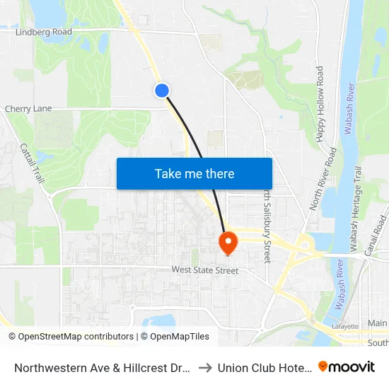 Northwestern Ave & Hillcrest Dr (Nw Corner): 6033 to Union Club Hotel Suite 128 map