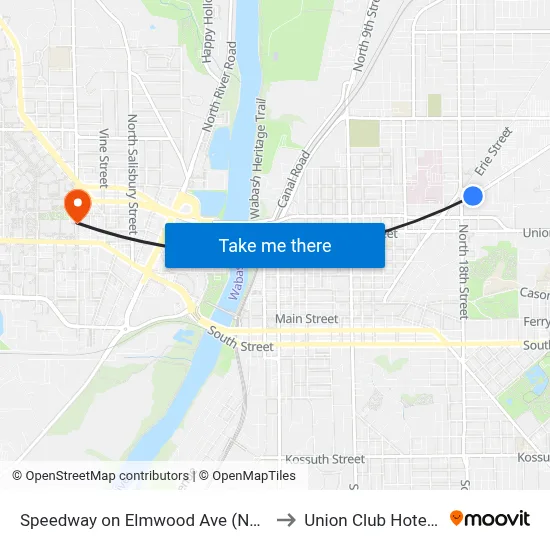 Speedway on Elmwood Ave (Ne Corner): Bus838 to Union Club Hotel Suite 128 map