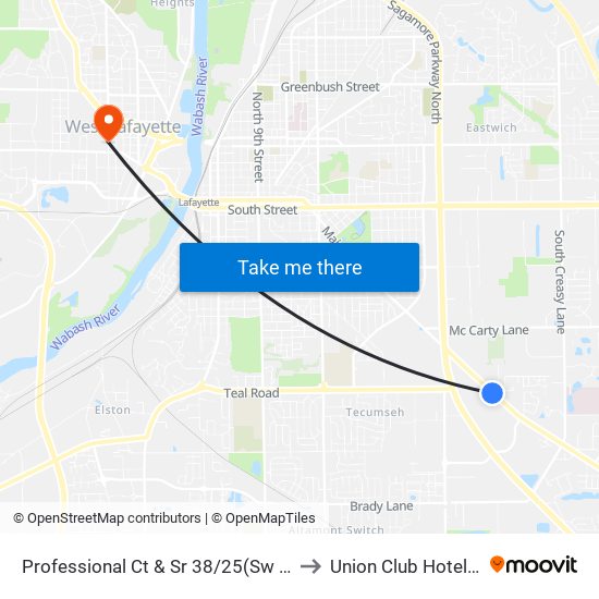 Professional Ct & Sr 38/25(Sw Corner): Bus948 to Union Club Hotel Suite 128 map