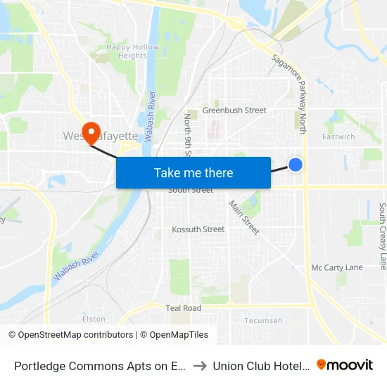 Portledge Commons Apts on Earl Ave: Bus507e to Union Club Hotel Suite 128 map