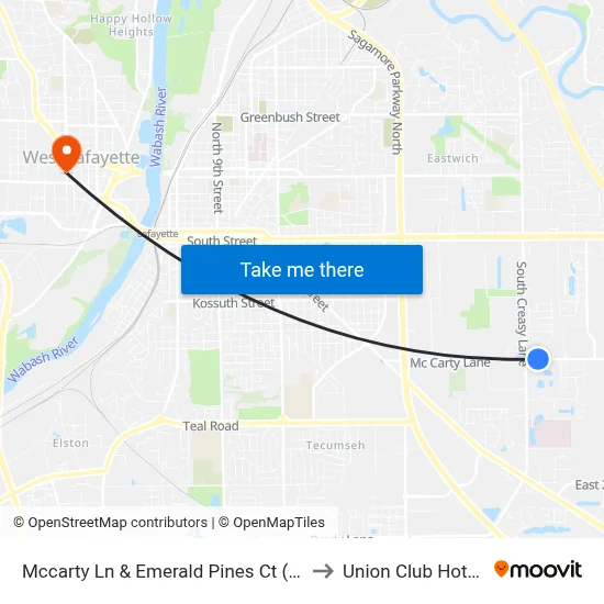 Mccarty Ln & Emerald Pines Ct (Ne Corner): Bus774n to Union Club Hotel Suite 128 map