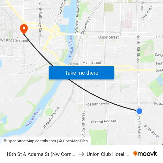 18th St & Adams St (Nw Corner): Bus725w to Union Club Hotel Suite 128 map