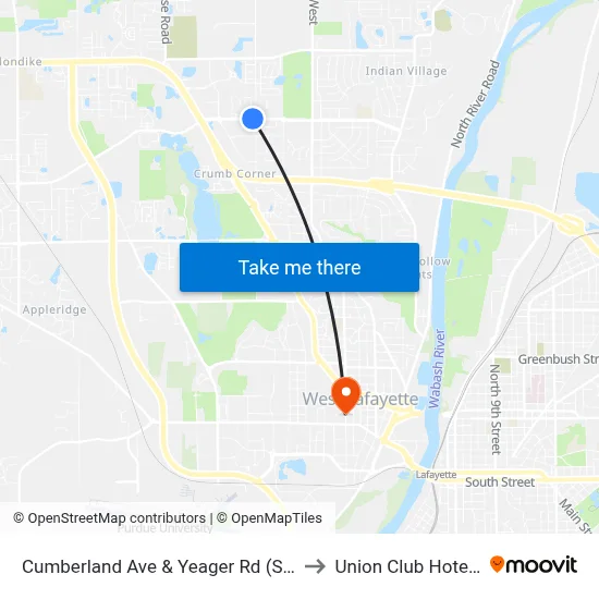 Cumberland Ave & Yeager Rd (Sw Corner): Bus964 to Union Club Hotel Suite 128 map