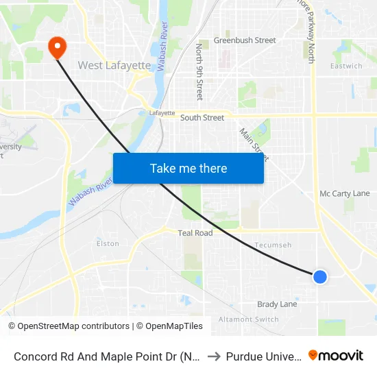 Concord Rd And Maple Point Dr (Ne): 5939 to Purdue University map