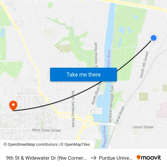 9th St & Widewater Dr (Nw Corner): 5975 to Purdue University map