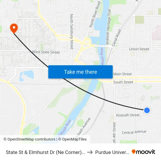 State St & Elmhurst Dr (Ne Corner): 5993 to Purdue University map