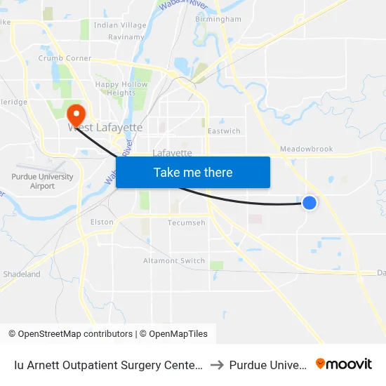 Iu Arnett Outpatient Surgery Center: 5998 to Purdue University map