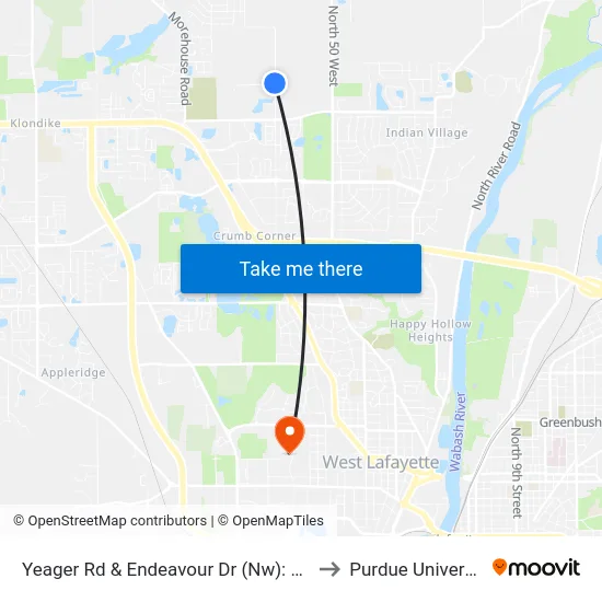 Yeager Rd & Endeavour Dr (Nw): 5883 to Purdue University map