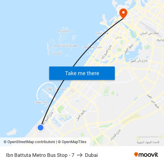 Ibn Battuta  Metro Bus Stop - 7 to Dubai map