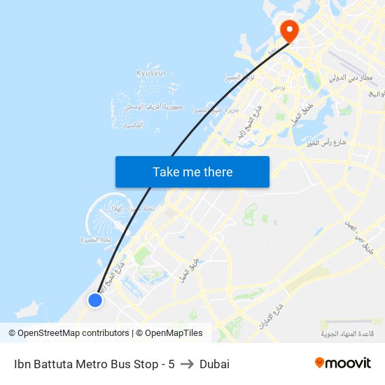 Ibn Battuta  Metro Bus Stop - 5 to Dubai map